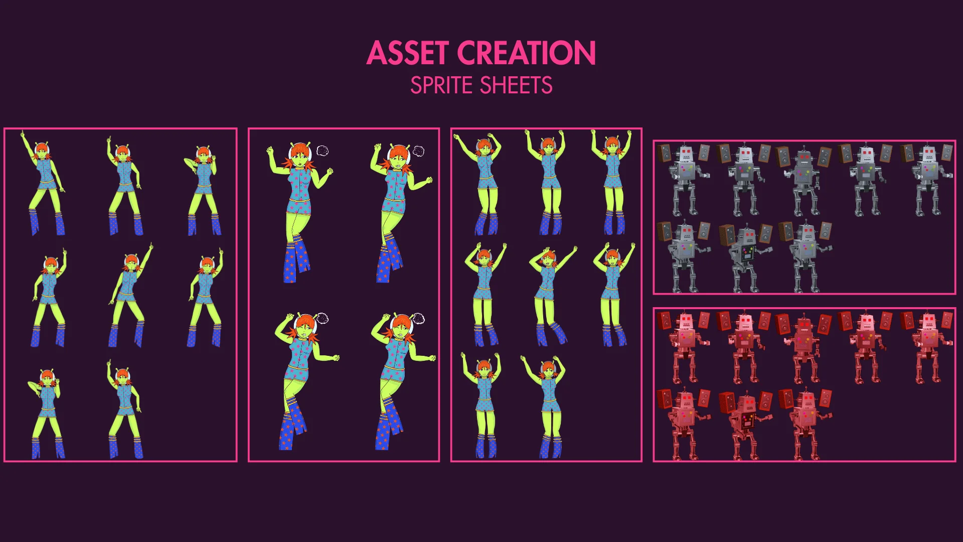 Character sprite sheets